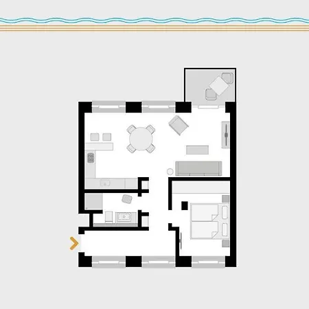 Dünenresidenz Prora - Mit Meerblick, 1 Schlafzimmer Und Balkon Np-322 *